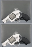 Two Smith & Wesson AirLite Ti Double Action Revolvers with Cases