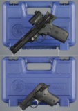 Two Smith & Wesson Semi-Automatic Rimfire Pistols with Cases