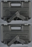 Two Smith & Wesson Semi-Automatic Pistols with Cases