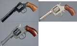 Three American Double Action Revolvers