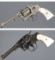 Two American Double Action Revolvers with Pearl Grips