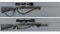 Two Remington Model 700  Bolt Action Rifles with Scopes