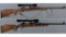 Two European Bolt Action Sporting Rifles with Scopes