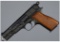 Engraved and Gold Inlaid Belgian Browning High-Power Pistol