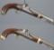 Two U.S. Model 1842 Percussion Pistols