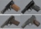 Four European Semi-Automatic Pocket Pistols