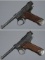 Two Imperial Japanese Type 14 Nambu Pistols