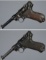 Two DWM Luger Semi-Automatic Pistols