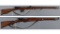 Two Swiss Military Straight Pull Bolt Action Rifles