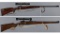 Two European Bolt Action Sporting Rifles with Scopes