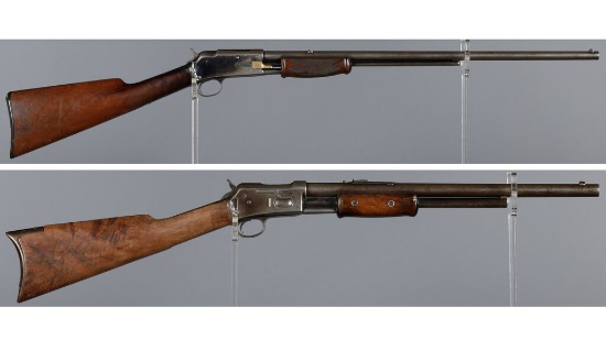 Two Antique Colt Lightning Slide Action Rifles