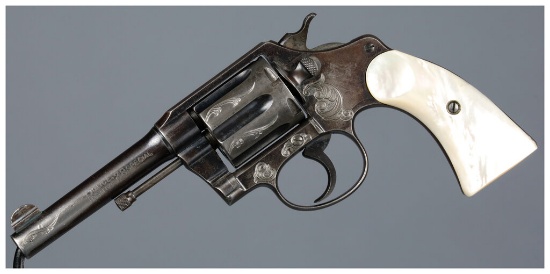 Engraved "W.F. & Co." Marked Colt Police Positive Revolver
