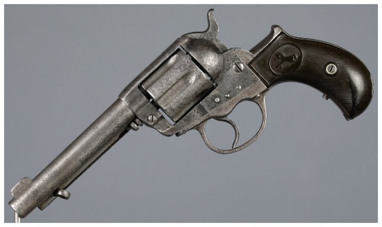 "Am. Exp. Co." Marked Colt Model 1877 Lightning Revolver
