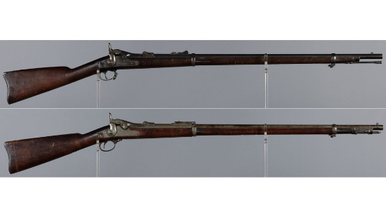 Two U.S. Springfield Trapdoor Rifles