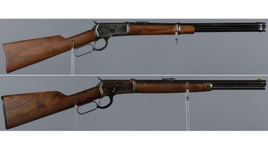 Two Winchester Model 1892 Lever Action Long Guns
