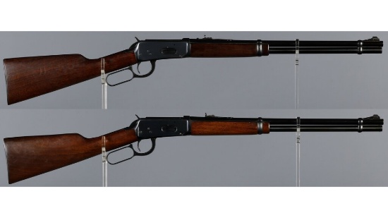 Two Winchester Model 94 Lever Action Carbines