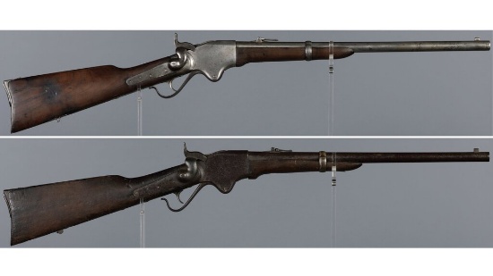 Two Spencer Repeating Saddle Ring Carbines