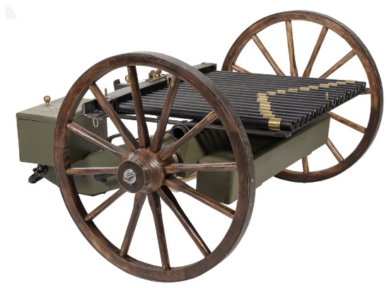 1/2 Scale Model of a Civil War Era Billinghurst-Requa Volley Gun