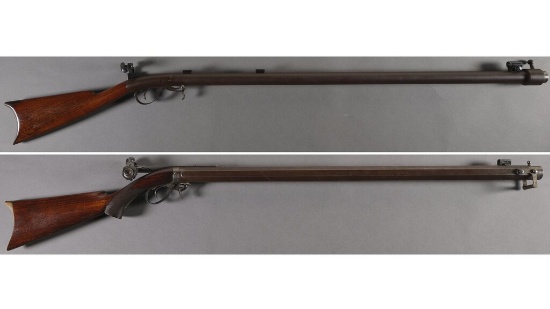 Two Underhammer Percussion Target Rifles