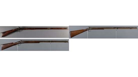 Three Percussion Muzzleloading Long Guns