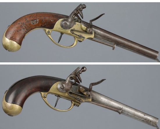 Two French Model 1777 Flintlock Pistols