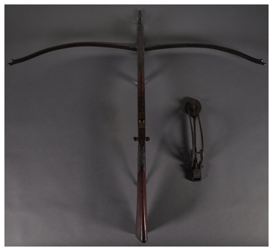 Antique Crossbow with Cocking Device