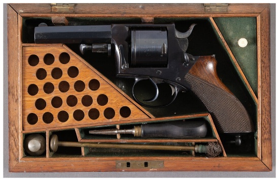 Cased Tipping & Lawden Hammer Safety Double Action Revolver