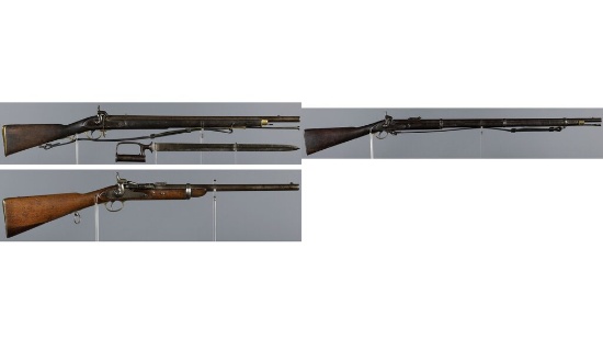 Three Antique Military Long Guns