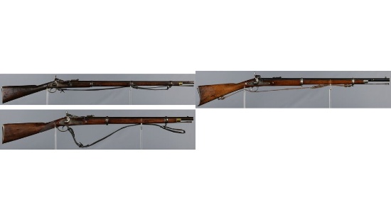 Three Antique Military Rifles