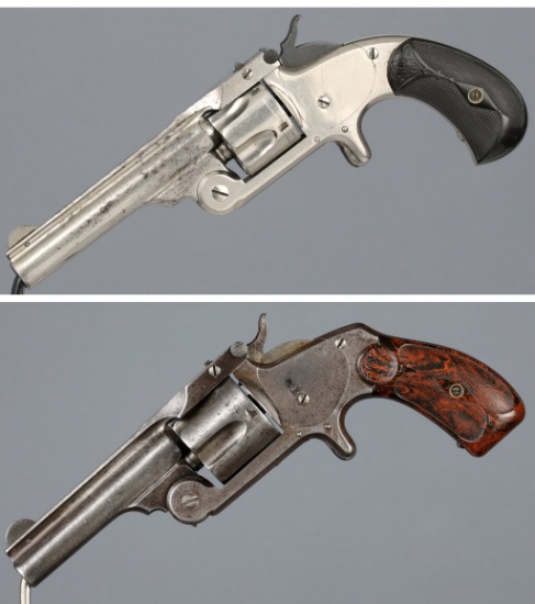 Two Smith & Wesson Spur Trigger Revolvers