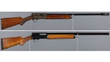 Two Belgian Browning Auto-5 Semi-Automatic Shotguns
