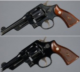 Two Smith & Wesson N-Frame Double Action Revolvers