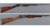 Two Antique Colt Lightning Slide Action Rifles