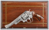 Game Scene Engraved Smith & Wesson Revolver with Case
