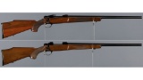 Two Sako Model L579 Forester Bolt Action Rifles