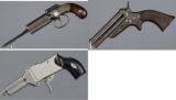 Three Antique Pepperboxes