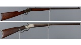 Two Antique American Single Shot Rifles