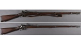 Two U.S. Springfield Allin Conversion Trapdoor Rifles