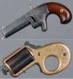 Two Engraved American Pocket Handguns