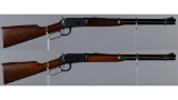 Two Winchester Model 94 Lever Action Carbines