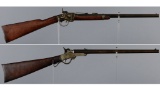 Two Civil War U.S. Percussion Saddle Ring Carbines