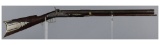 Engraved Wesson & Prescott Half-Stock Percussion Rifle