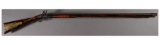 P. Gonter and F. Bartlett Signed Flintlock American Long Rifle