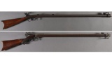 Two Underhammer Percussion Target Rifles