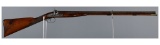 William Read Boston Percussion Double Barrel Shotgun