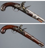 Two U.S. Contract Simeon North Flintlock Pistols