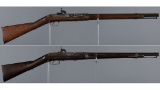 Two U.S. Hall Patent Breech Loading Percussion Carbines