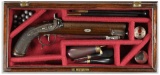 Engraved E.E. Henniker Double Barrel Percussion Howdah Pistol