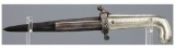 Dumouthier Pattern Double Barrel Percussion Knife Pistol
