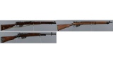 Three Lee-Enfield Military Pattern Bolt Action Long Guns